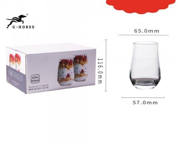 Set aus 6 Gläsern  Dessertgläser  410 ml