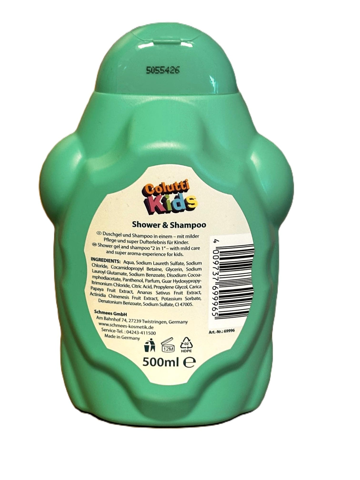 Colutti Kids Duschgel & Shampoo in einem Bubble Gum mit milder Pflege für Kinder 500ml