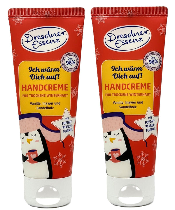 2er Pack. Dresdner Essenz Winter-Handcreme Ich wärm' Dich auf! 2 x 75ml