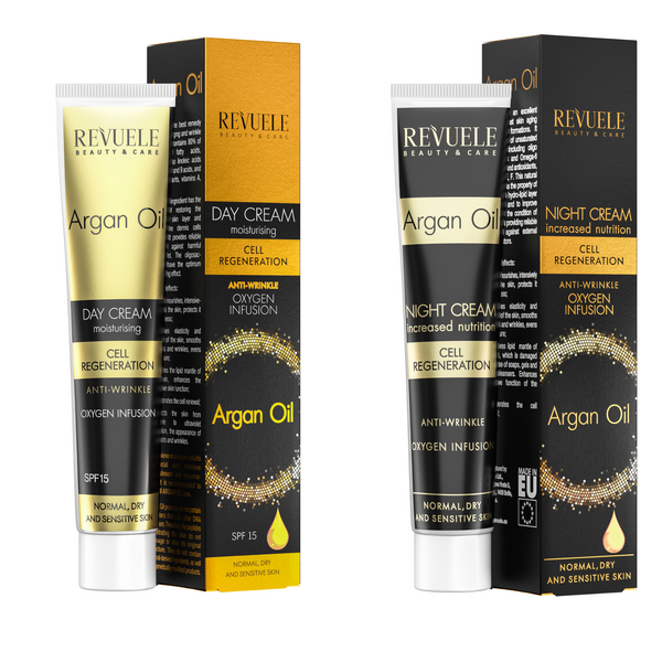 2tlg. Set REVUELE ARGANÖL Tages 50ml und Nacht Creme 50ml