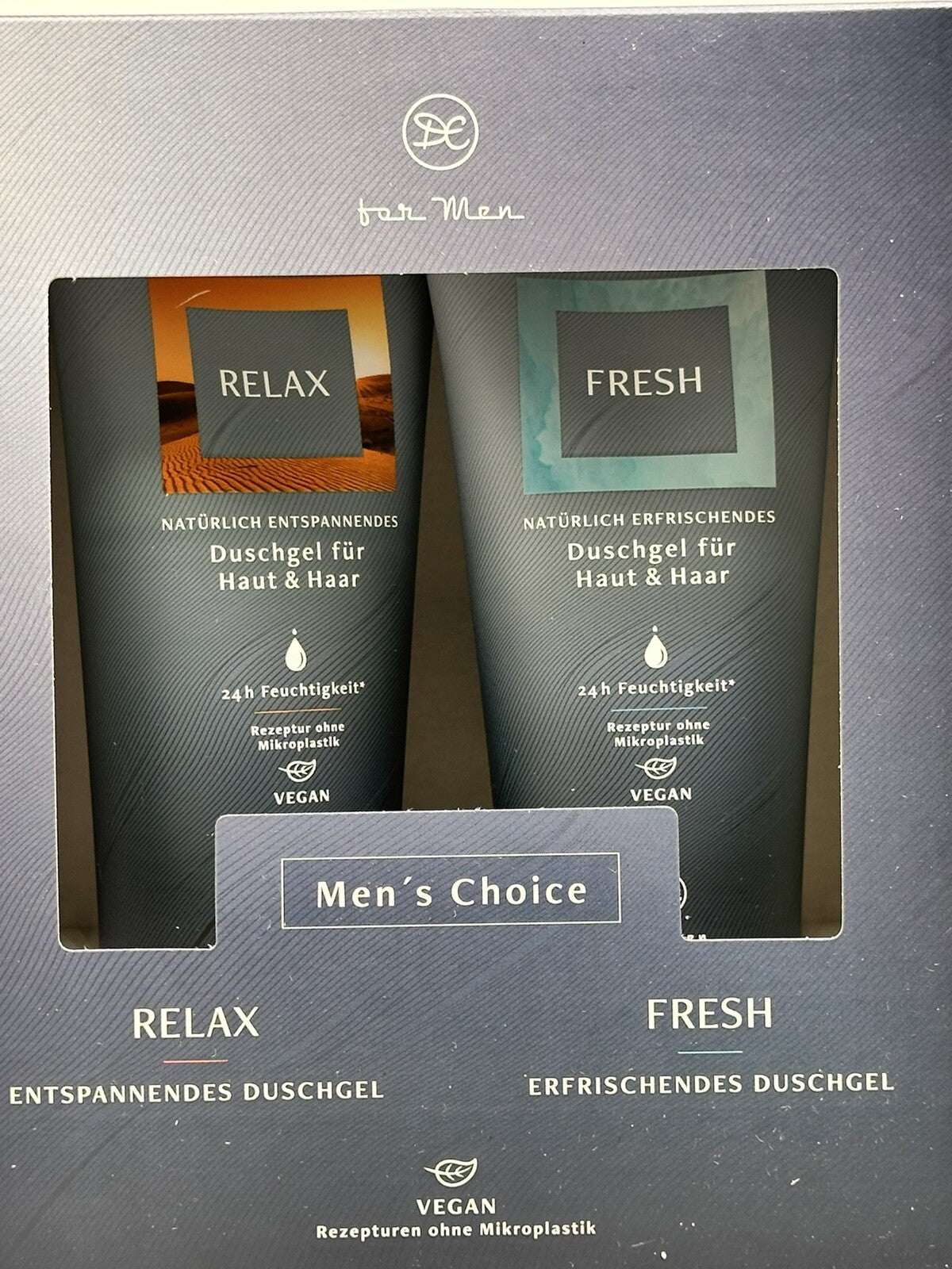 Dresdner Essenz Geschenkset für Männer | 2 in 1 Duschgele für Männer, 2 x 200ml