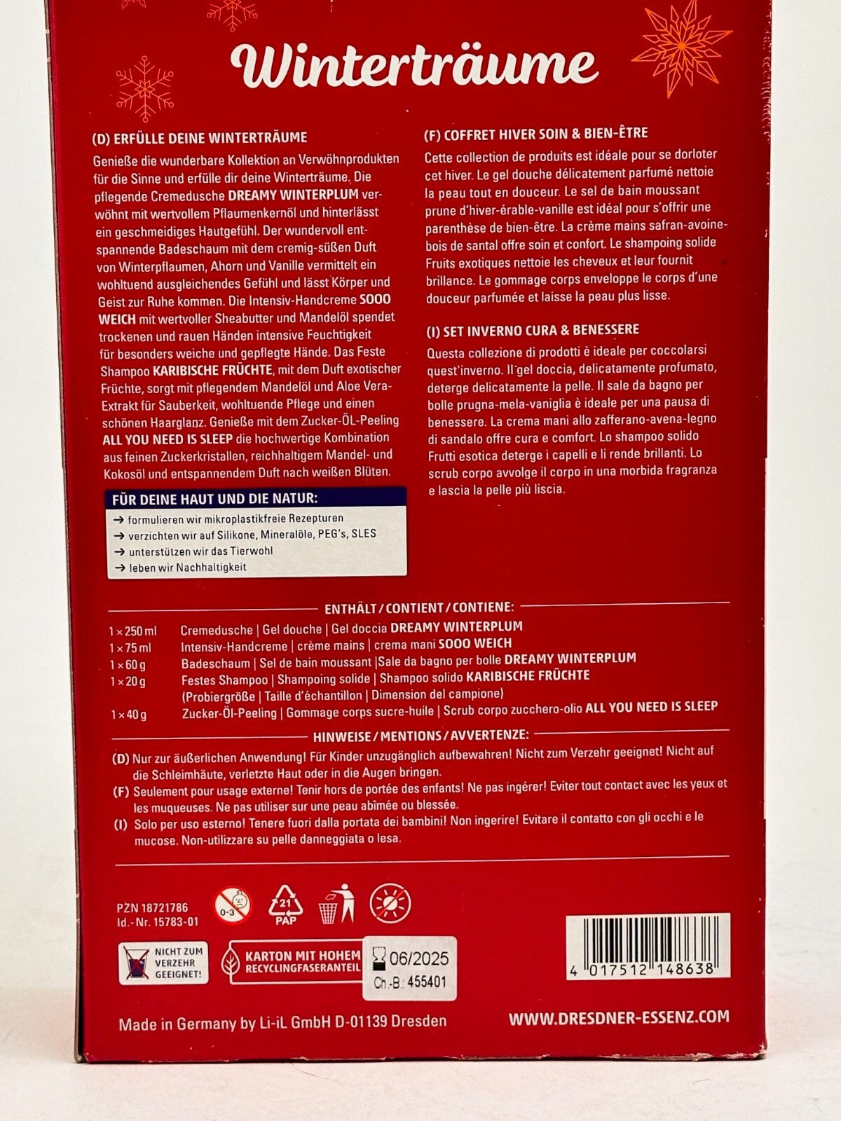 Dresdner Essenz Geschenkset Winterträume