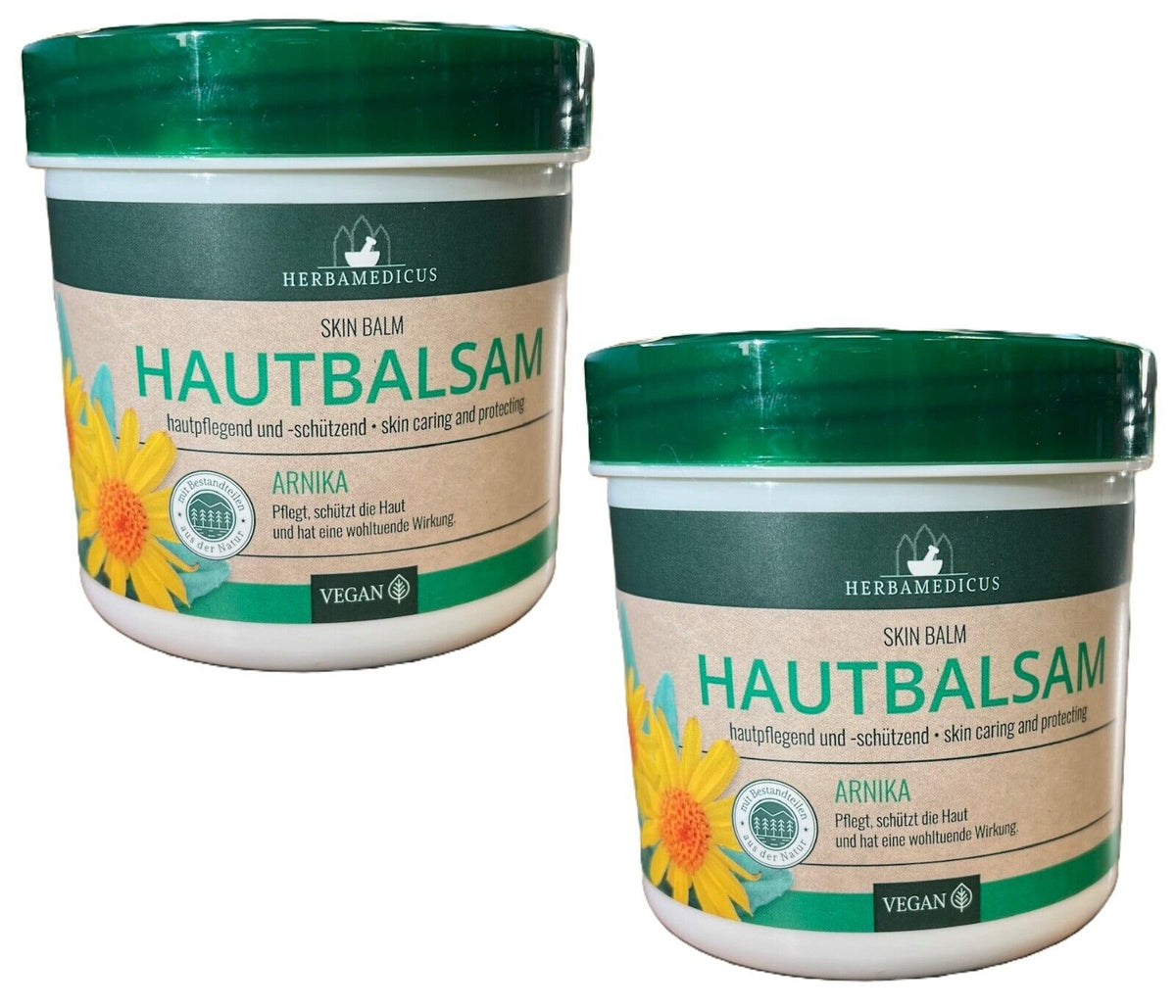 Herbamedicus Arnika Hautbalsam Creme Pflegeschützend, 2x 250ml