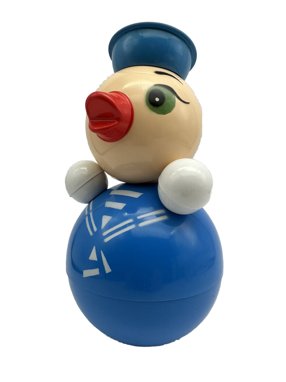 Stehaufmännchen Stehauf Puppe Newaljaschka Entchen Matrossen  Handgemalt 22cm