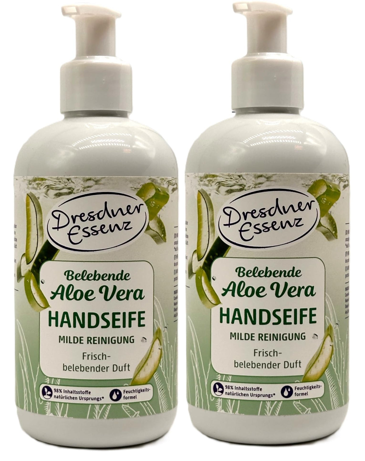 2er Pack Dresdner Essenz Handseife Belebende Aloe Vera 2 x 300ml