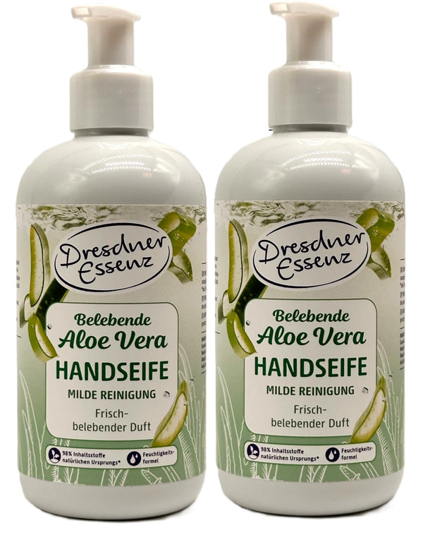 2er Pack Dresdner Essenz Handseife Belebende Aloe Vera 2 x 300ml