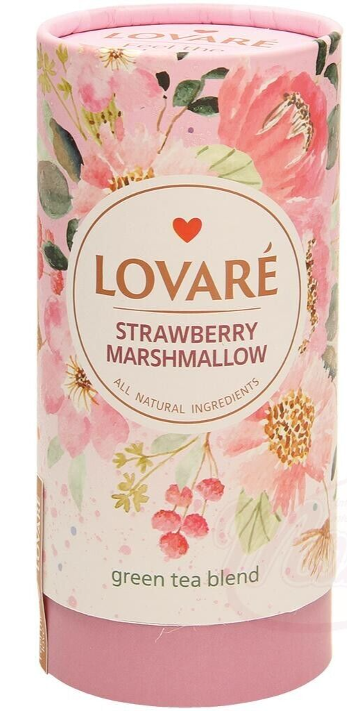 Lovare STRAWBERRY MARSHMALLOW  Grüner Tee  Erdbeergeschmack  lose 80g