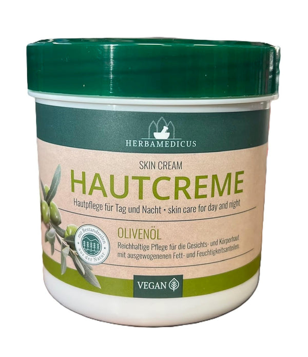 Herbamedicus Olivenöl Feuchtigkeit Tag Nacht Creme, 250ml
