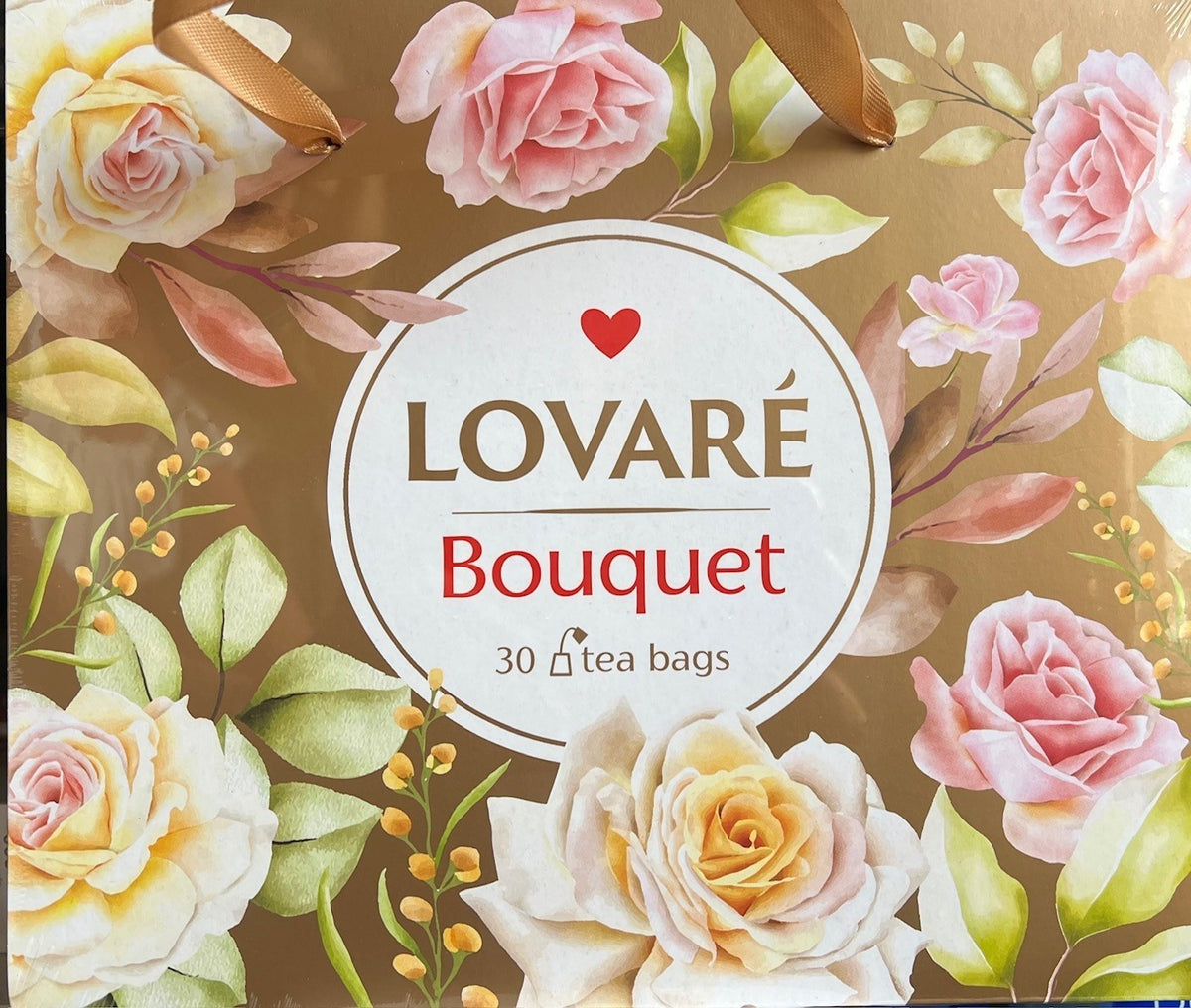2er Geschenk Set Tee-Sortiment Lovare BOUQET 2x 30 Tee Beutel, 120g (2x 60g)