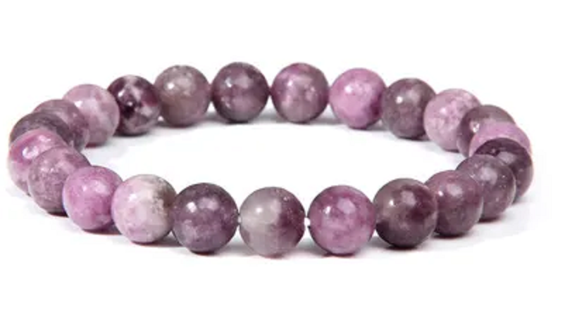 Elastisch Armband Natur halb Edelstein Perlen 9mm Achat Amethyst...