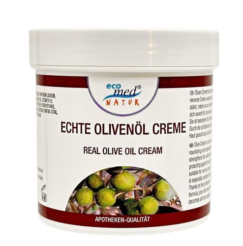 eco med Natur Olivenöl Ganzkörper und Gesicht Tages Creme, 2x 250ml