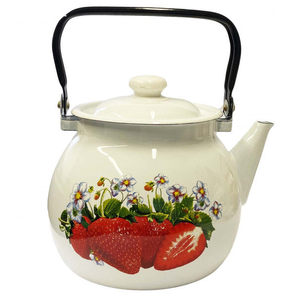 Wasserkocher Wasserkessel Emaille 3,5 L Vintage neu Garten Camping