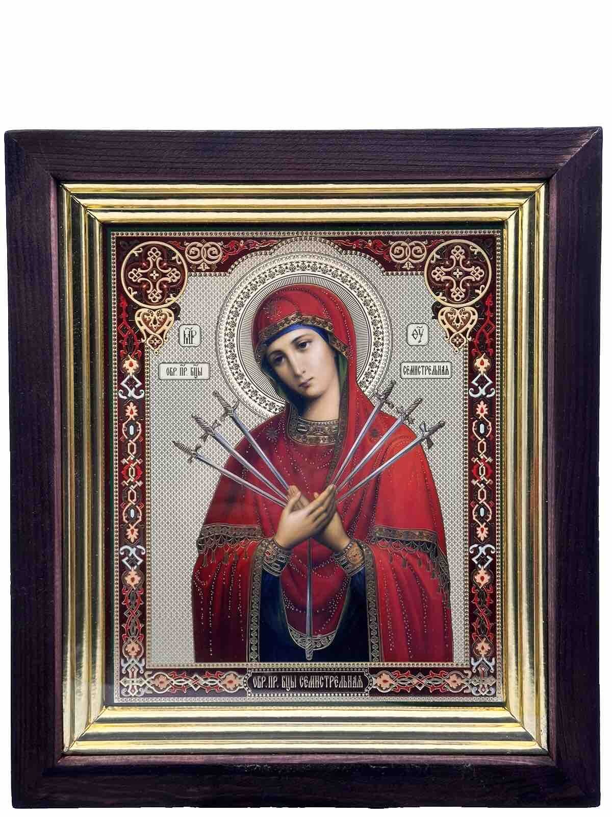 Ikone GM Siebenpfeilige Semistrelnaja Умягчение злых сердец 27x31cm