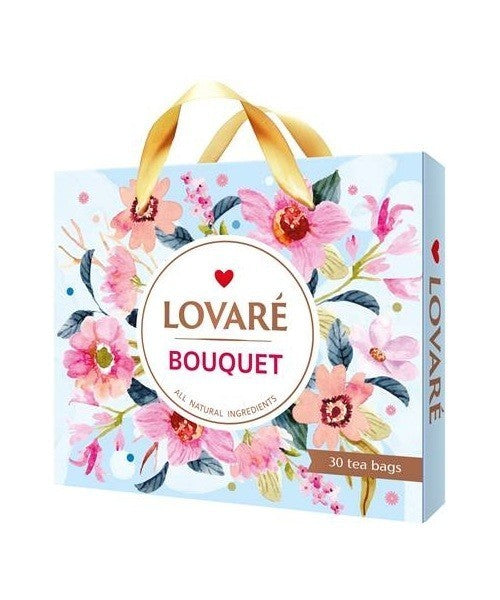2er Geschenk Set Tee-Sortiment Lovare BOUQET 2x 30 Tee Beutel, 120g (2x 60g)