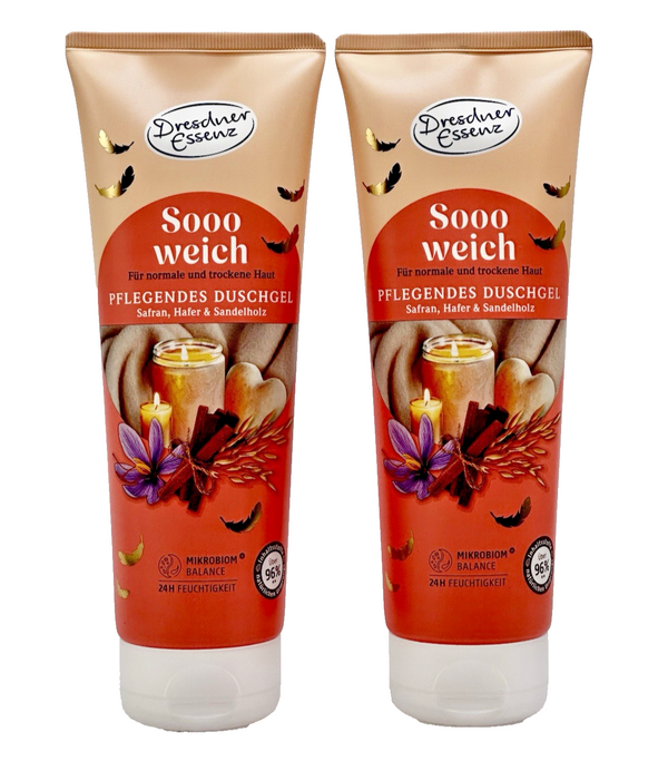 2er Pack Dresdner Essenz Pflegendes Duschgel Sooo weich, 2x 250ml