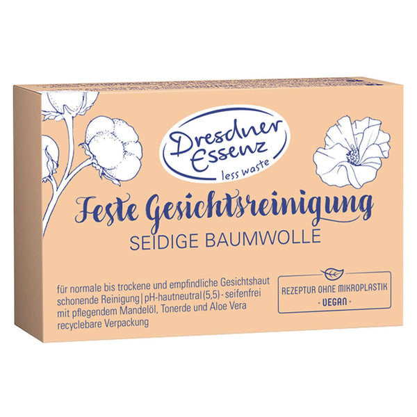 Dresdner Essenz Feste Gesichtsreinigung Seidige Baumwolle