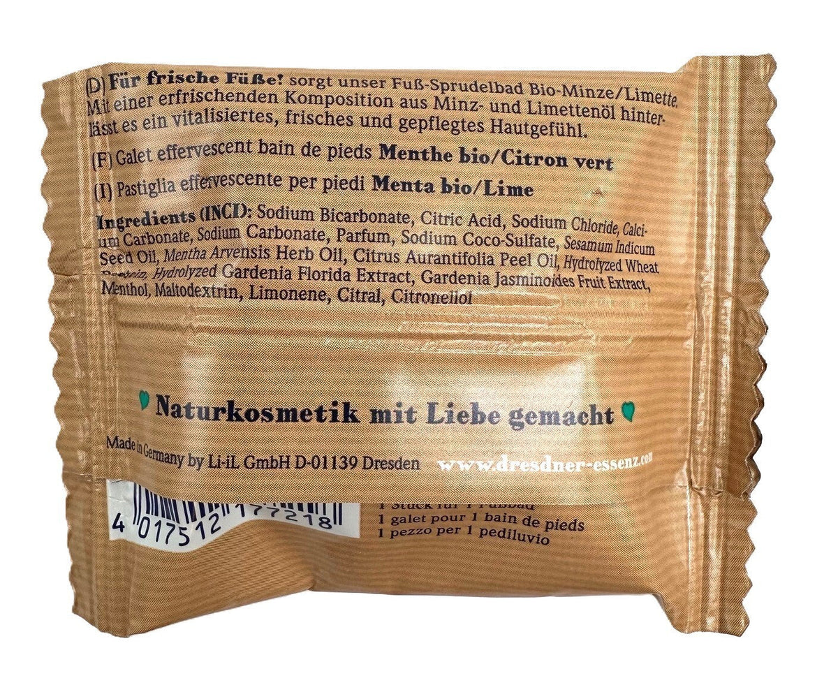 5er Pack Dresdner Essenz Fuß-Sprudelbad Für frische Füße 5 x 30g
