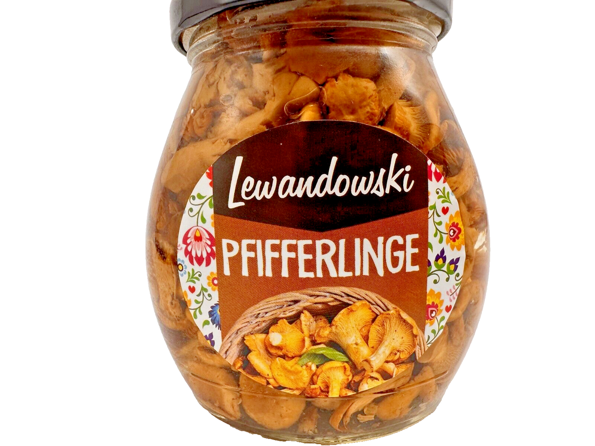 2 Dose Lewandowski Pfifferlinge 280g + Steinpilze 280g  Abtropfgewicht 170g+170g