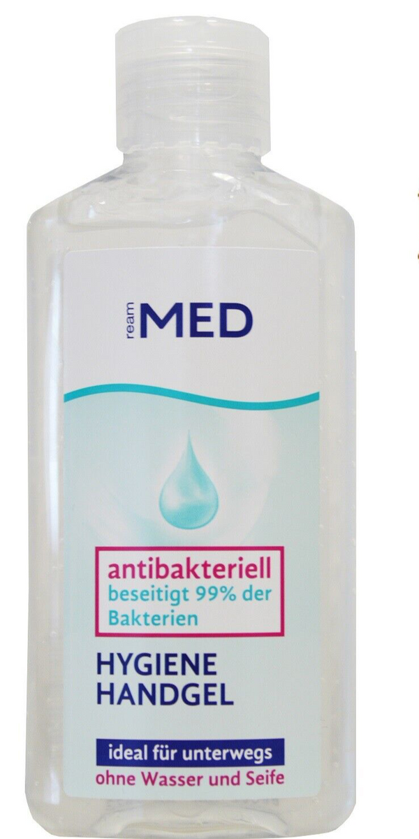 4x Ream Quartett Hygiene Hand Gel ideal für Unterwegs 4x 100ml