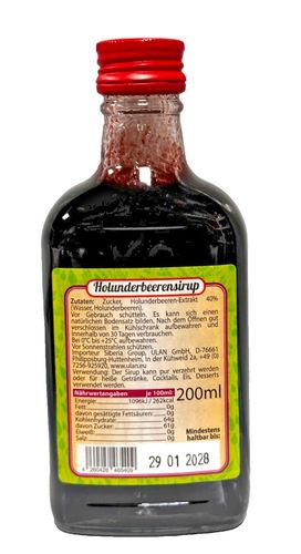 Emelja Sirup Holunder Sirop Buzina naturalnyy, 200g