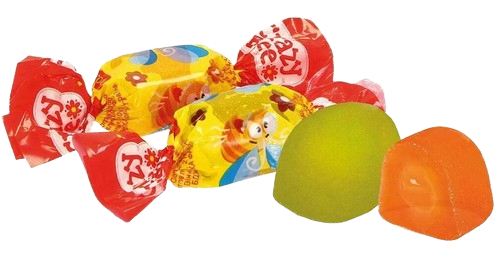 Ukraine Roshen  Gelee Bonbons Crazy Bee Fruity Beutel, 1 kg / 146 St